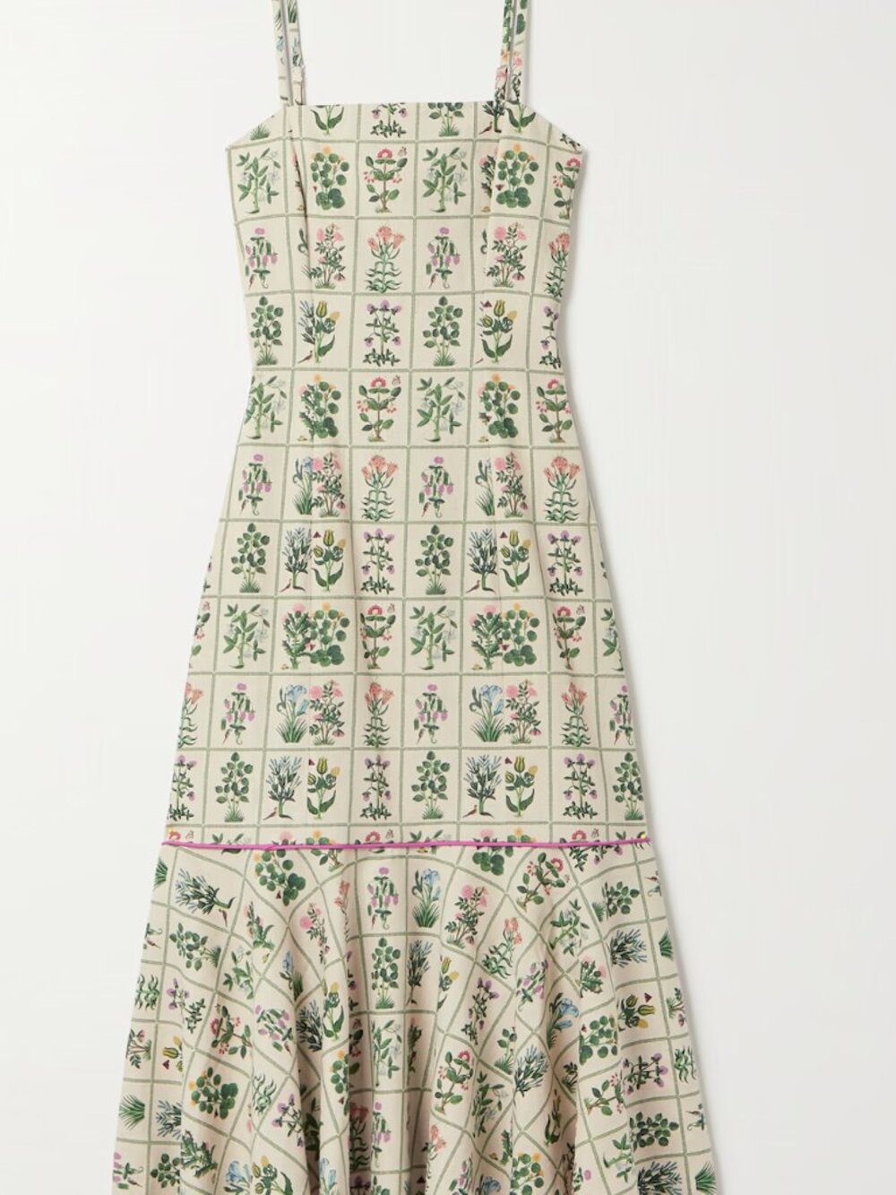 RHODE Floral Print Midi Dress Size 0 NWT
